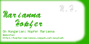 marianna hopfer business card